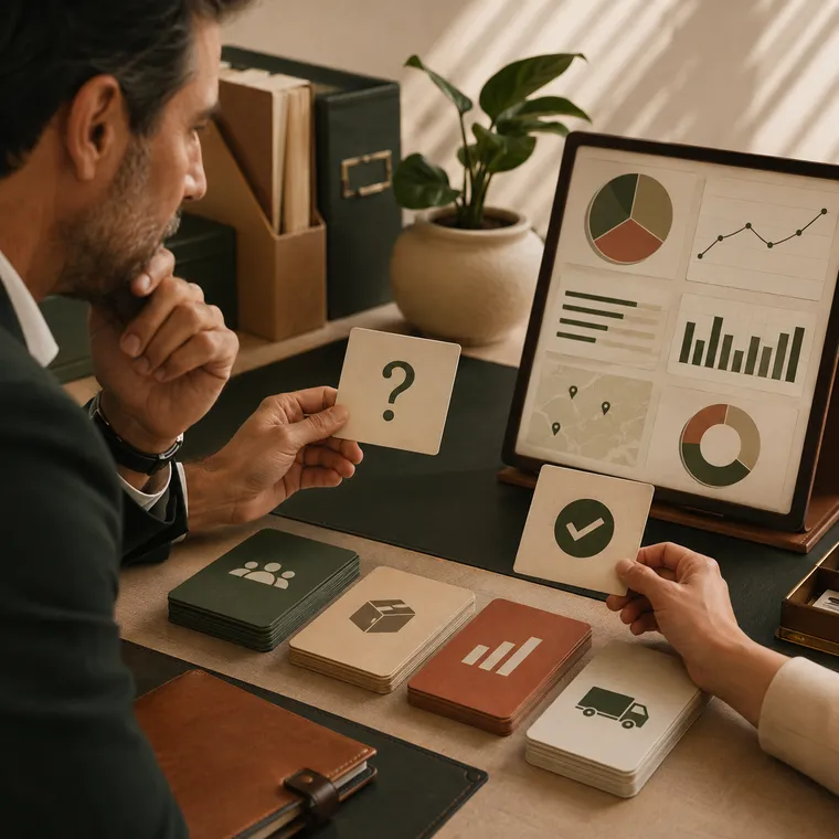 Business leader asking a question about current operational data