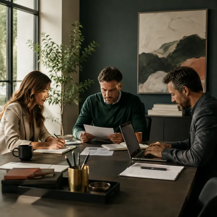 Professional services team coordinating client work
